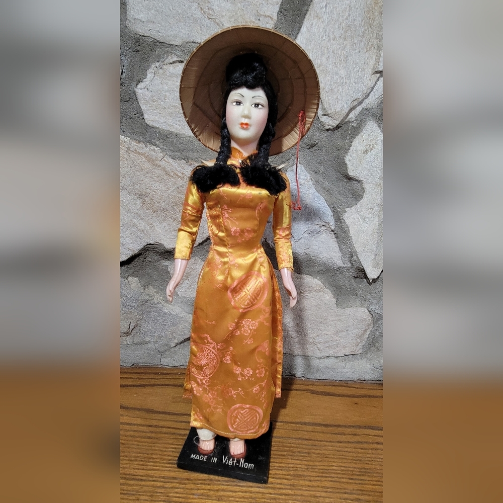 Vintage Vietnamese doll Made in Vietnam 60s
